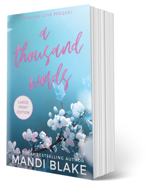 A Thousand Words - Large Print - Signed Paperback